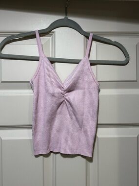 Knitted Cropped Tank Top Medium